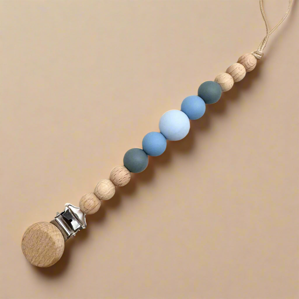 GAIA - Attache tétine bois et silicone