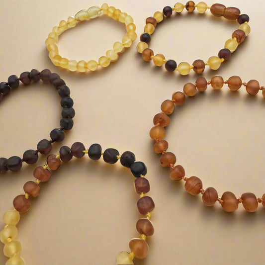 bracelet ambre bébé véritable naturelle