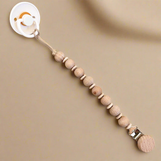 attache tétine bois hêtre IZAÖ