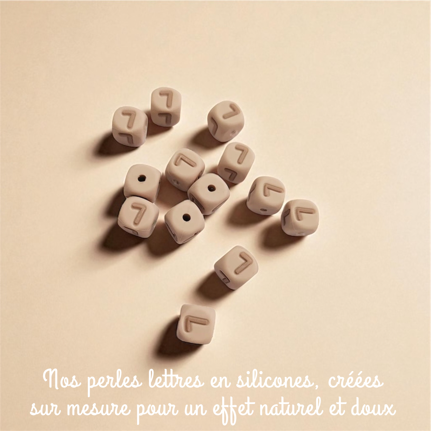 lettre silicone perle