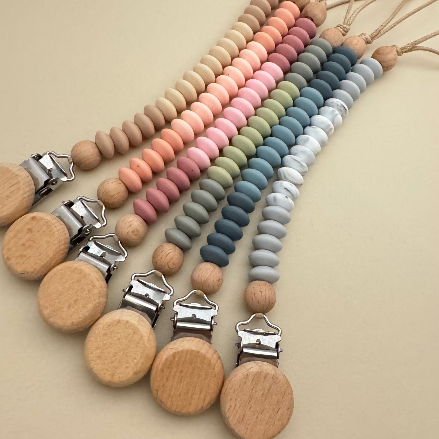 ZION - Attache tétine bois et silicone