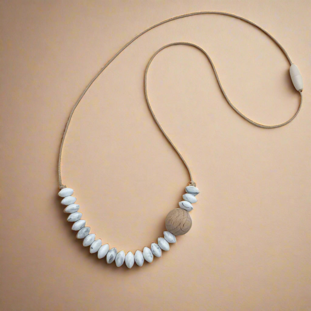 collier ZION textures silicone bois