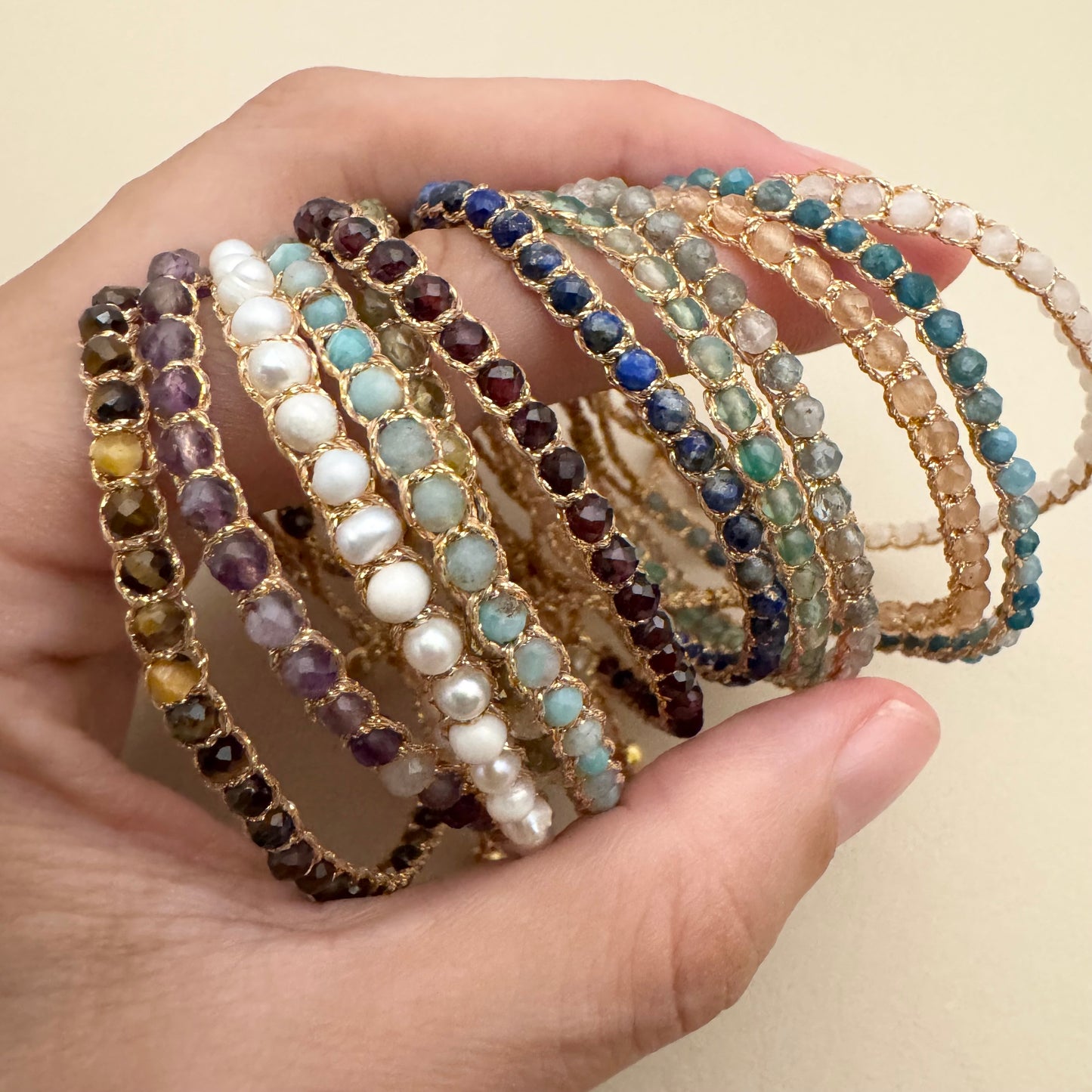 BALI - Bracelet ADULTE en pierre semi-précieuse