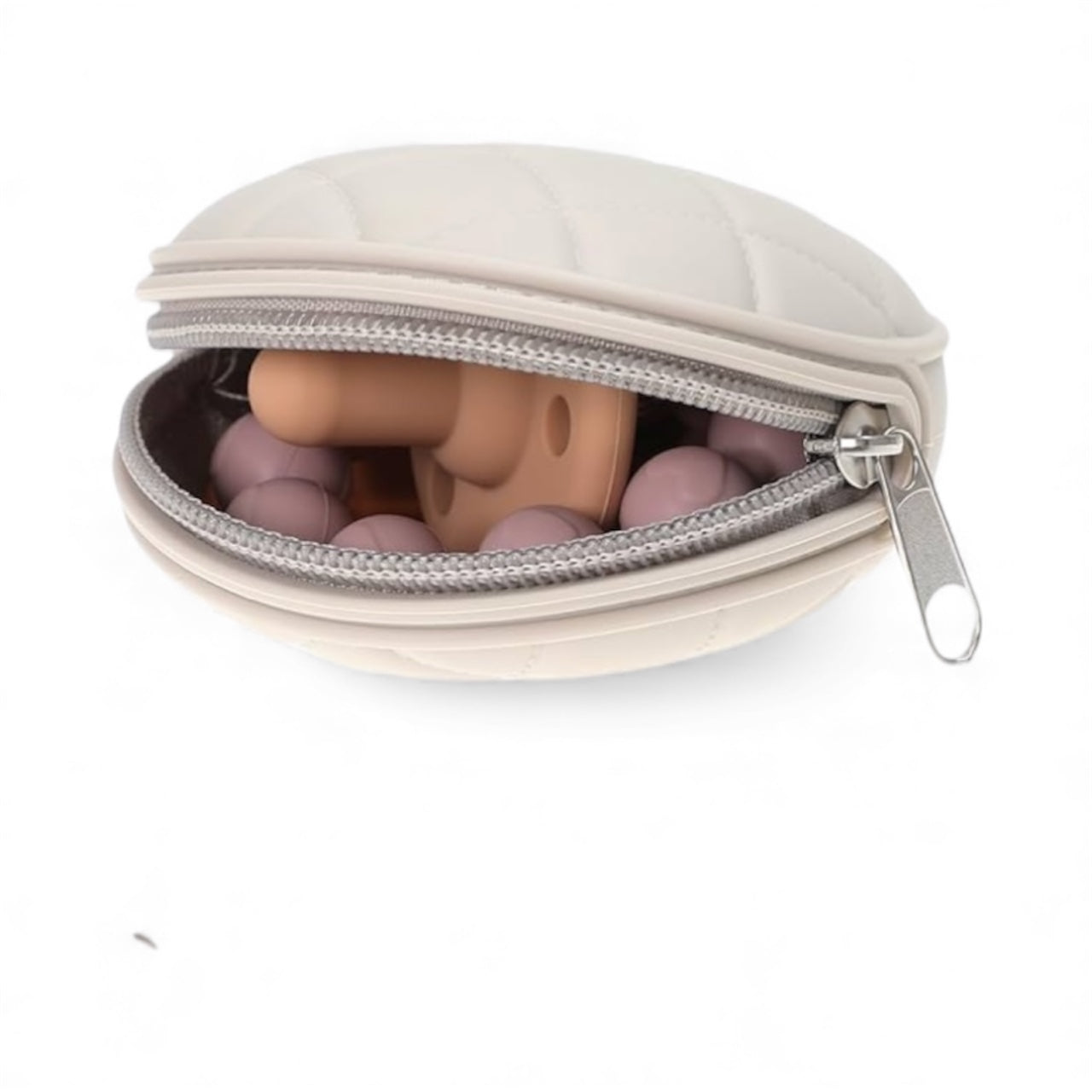 Pochette en silicone pour tétine & attache-tétine