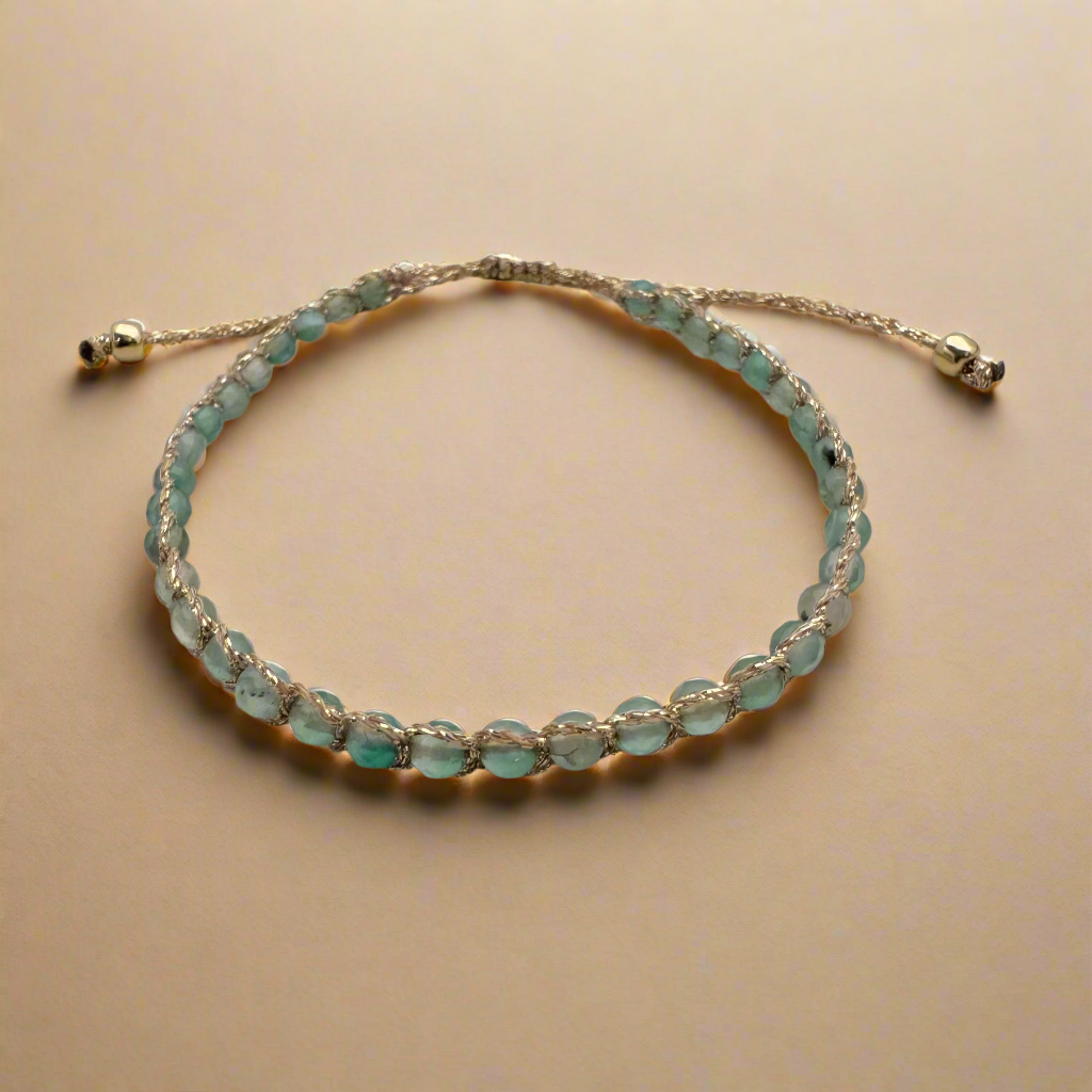 bracelet artisanal pierre de naissance minimaliste