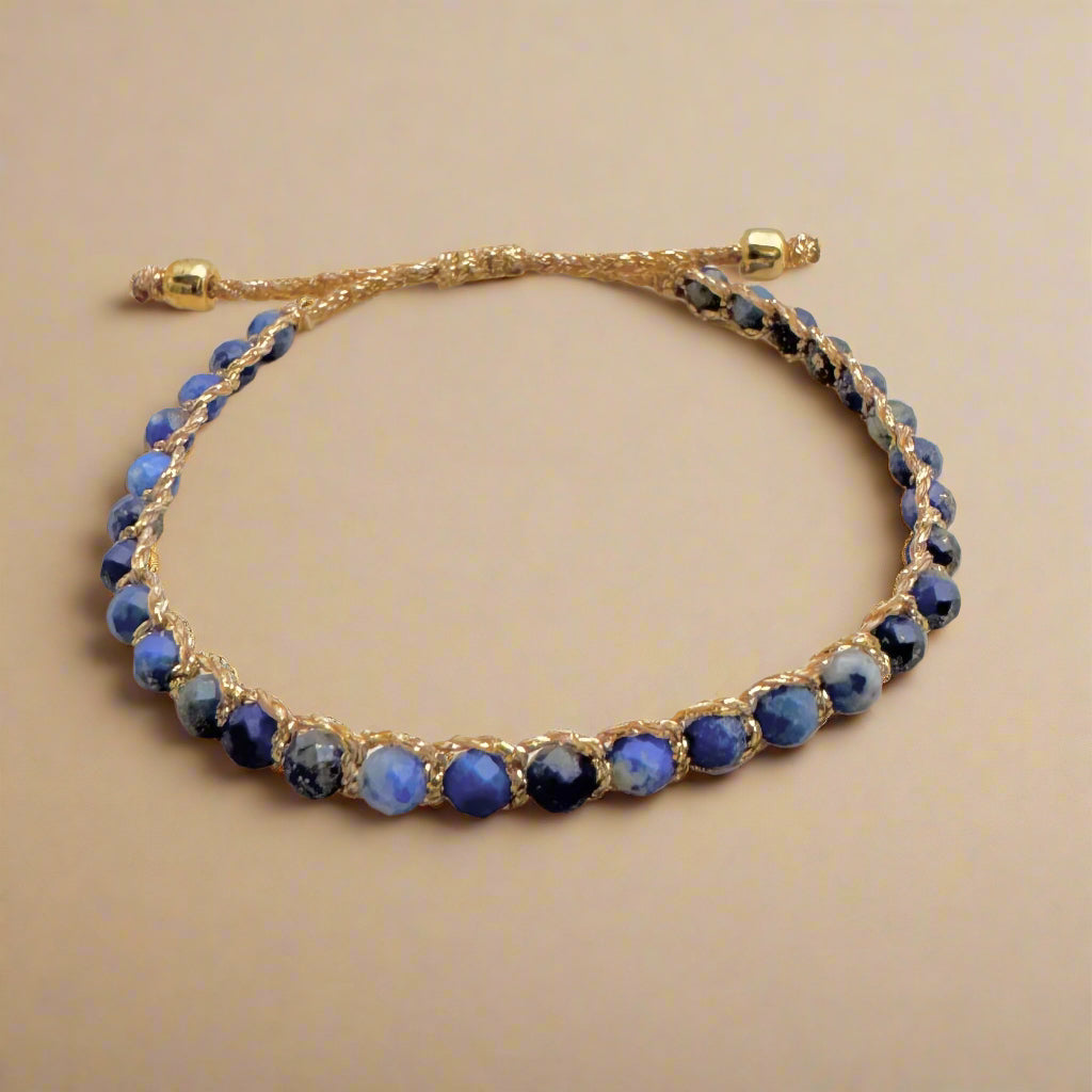 bracelet enfant pierre naturelle Lapis Lazuli